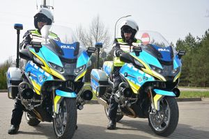 Policjanci na motocyklach